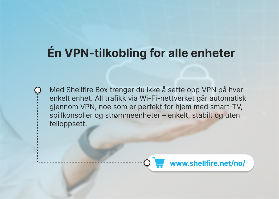 Én VPN-tilkobling for alle enheter